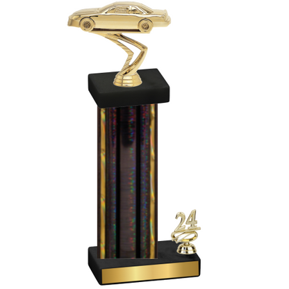 Accented Single Black Glacier Year Cars Trophy