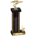 Accented Single Black Glacier First Place Cars Trophy