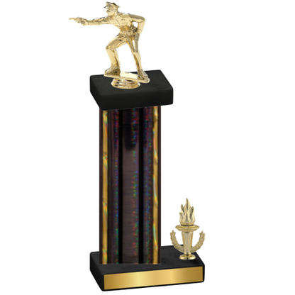 Accented Single Black Glacier Victory Shooter Trophy