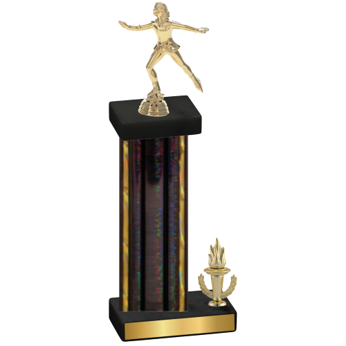 Accented Single Black Glacier Victory Skater Trophy