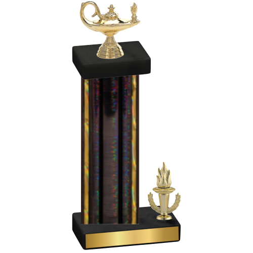 Accented Single Black Glacier Victory Academics Trophy