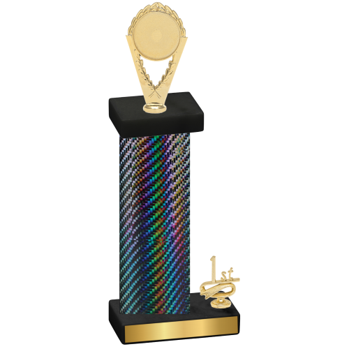 Accented Single Black Carbon Fiber First Place Insert Trophy