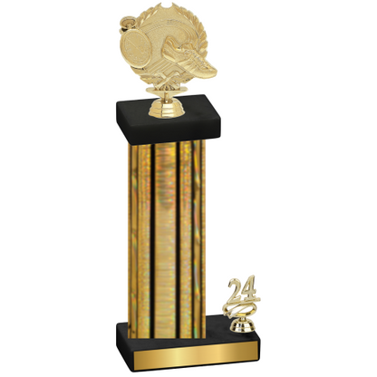 Accented Single Gold Glacier Year Running Trophy