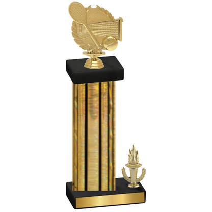 Accented Single Gold Glacier Victory Tennis Trophy