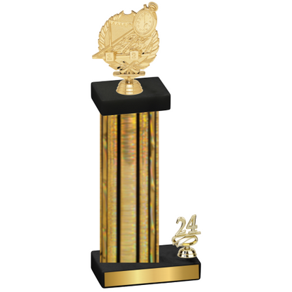 Accented Single Gold Glacier Year Swimming Trophy