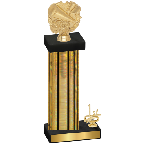 Accented Single Gold Glacier First Place Cheerleading Trophy