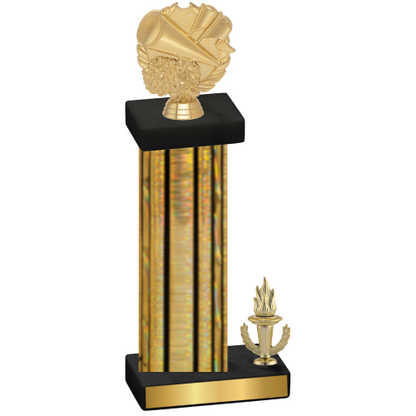 Accented Single Gold Glacier Victory Cheerleading Trophy