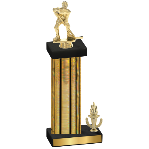 Accented Single Gold Glacier Victory Hockey Trophy