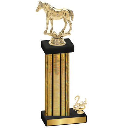 Accented Single Gold Glacier Second Place Horses Trophy