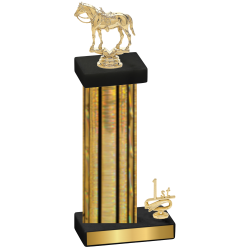 Accented Single Gold Glacier First Place Horses Trophy