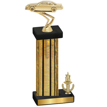 Accented Single Gold Glacier Victory Cars Trophy