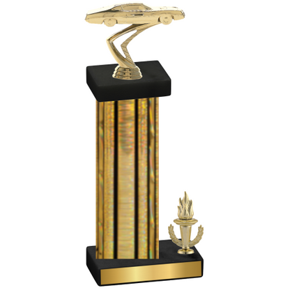 Accented Single Gold Glacier Victory Cars Trophy