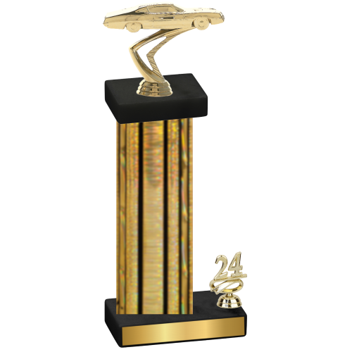 Accented Single Gold Glacier Year Cars Trophy