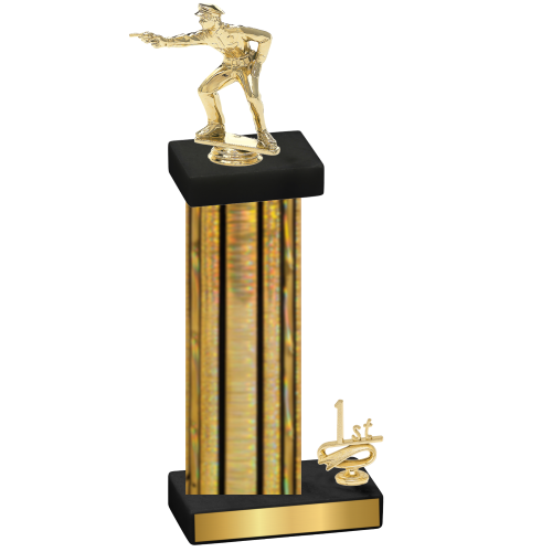 Accented Single Gold Glacier First Place Shooter Trophy