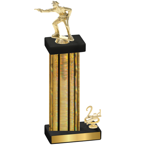 Accented Single Gold Glacier Second Place Shooter Trophy