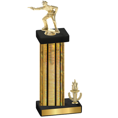 Accented Single Gold Glacier Victory Shooter Trophy