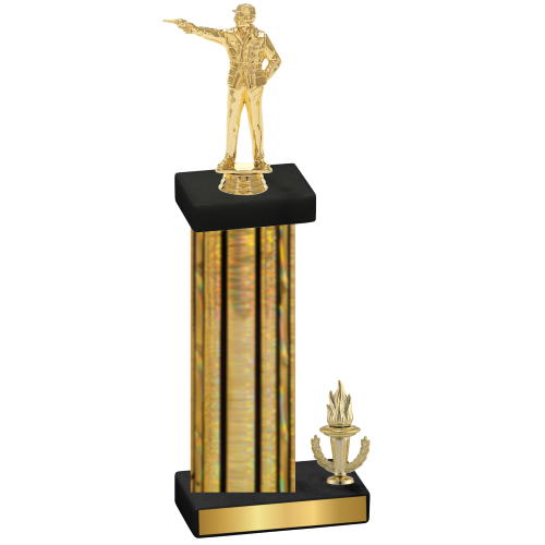 Accented Single Gold Glacier Victory Shooter Trophy