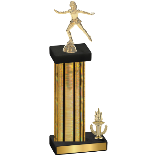 Accented Single Gold Glacier Victory Skater Trophy