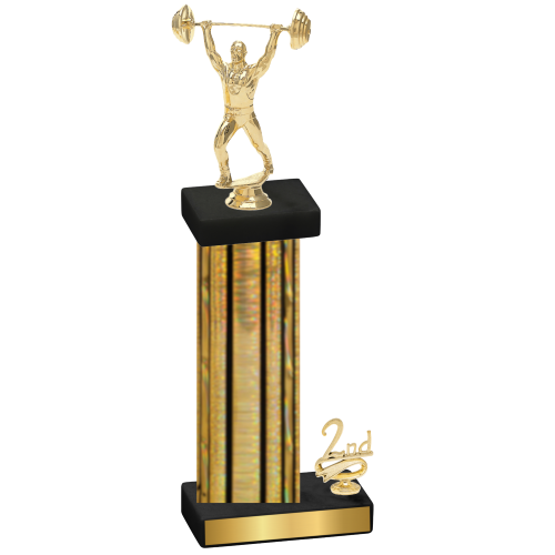 Accented Single Gold Glacier Second Place Weights Trophy