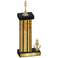 Accented Single Gold Glacier Victory Chess Trophy