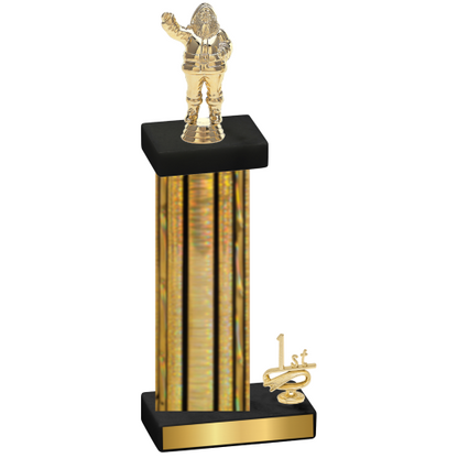 Accented Single Gold Glacier First Place Holiday Trophy