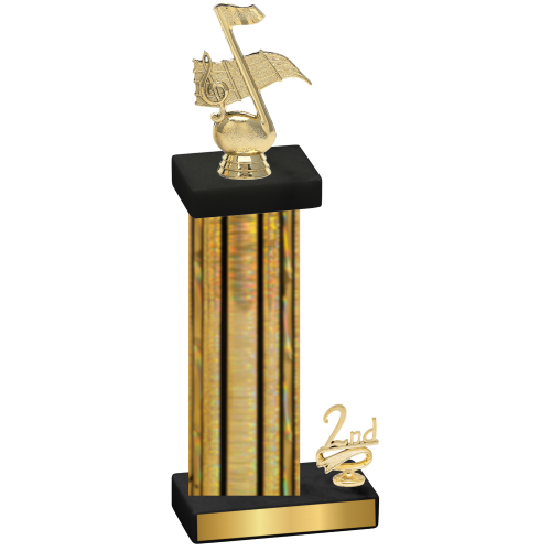 Accented Single Gold Glacier Second Place Music Trophy