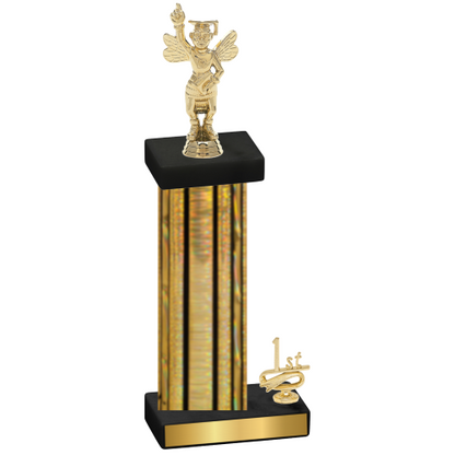 Accented Single Gold Glacier First Place Academics Trophy