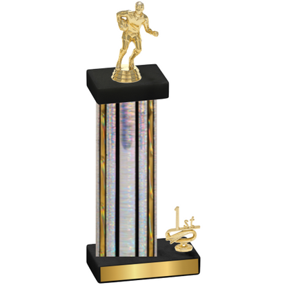 Accented Single Silver Glacier First Place Rugby Trophy