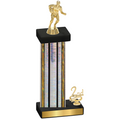 Accented Single Silver Glacier Second Place Rugby Trophy