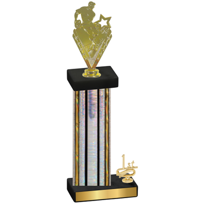 Accented Single Silver Glacier First Place Rugby Trophy