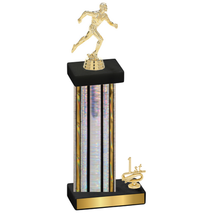 Accented Single Silver Glacier First Place Running Trophy