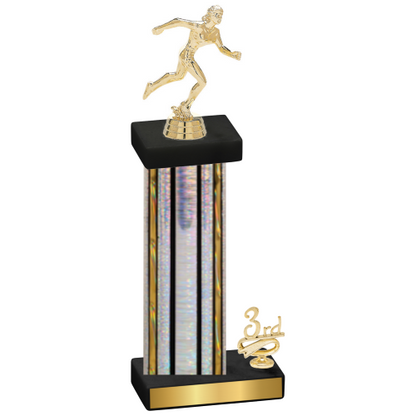 Accented Single Silver Glacier Third Place Running Trophy