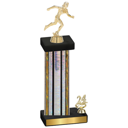 Accented Single Silver Glacier Year Running Trophy