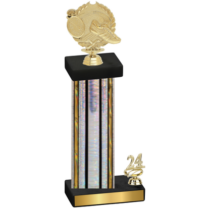 Accented Single Silver Glacier Year Running Trophy