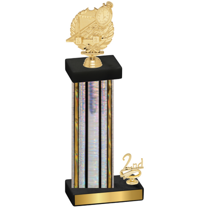 Accented Single Silver Glacier Second Place Swimming Trophy