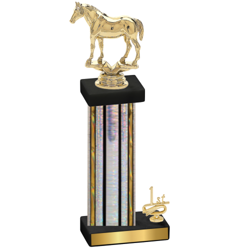 Accented Single Silver Glacier First Place Horses Trophy