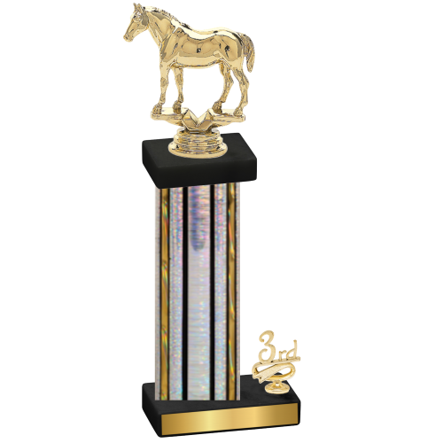 Accented Single Silver Glacier Third Place Horses Trophy
