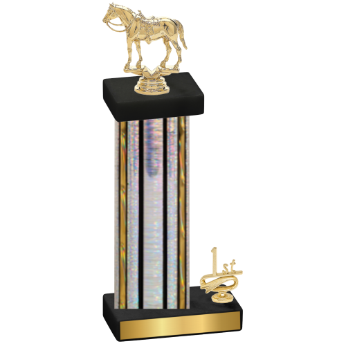 Accented Single Silver Glacier First Place Horses Trophy