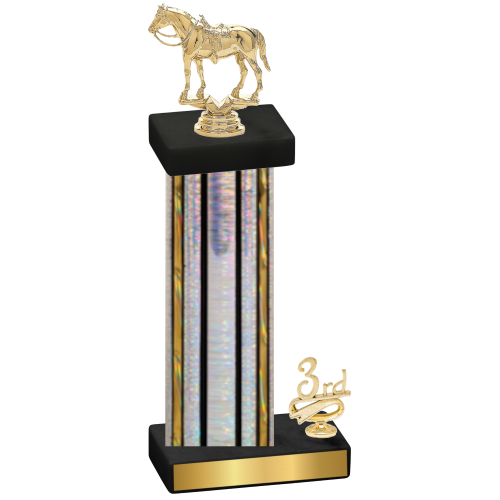 Accented Single Silver Glacier Third Place Horses Trophy