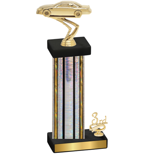 Accented Single Silver Glacier Third Place Cars Trophy