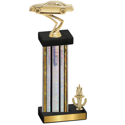 Accented Single Silver Glacier Victory Cars Trophy