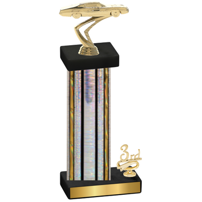 Accented Single Silver Glacier Third Place Cars Trophy