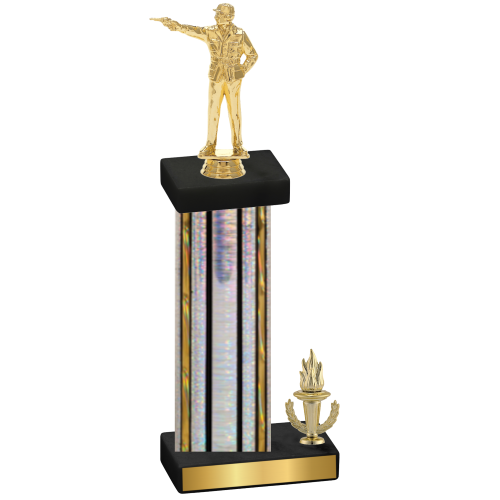Accented Single Silver Glacier Victory Shooter Trophy
