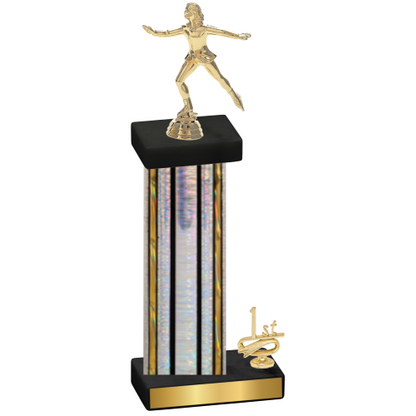 Accented Single Silver Glacier First Place Skater Trophy