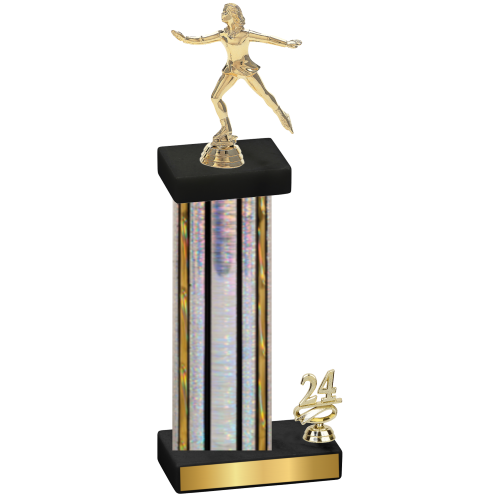 Accented Single Silver Glacier Year Skater Trophy