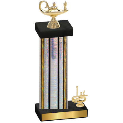Accented Single Silver Glacier First Place Academics Trophy