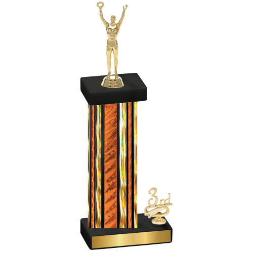 Accented Single Orange Glacier Third Place Victory Trophy