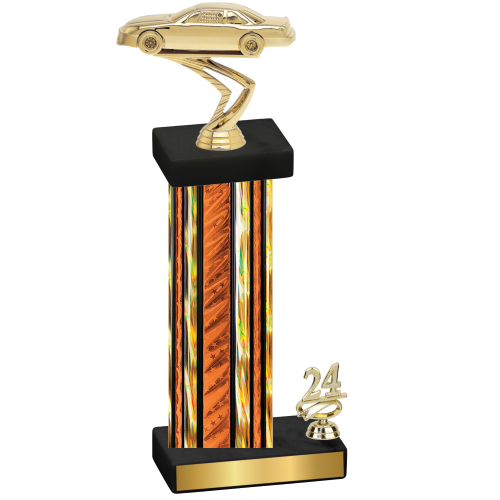 Accented Single Orange Glacier Year Cars Trophy