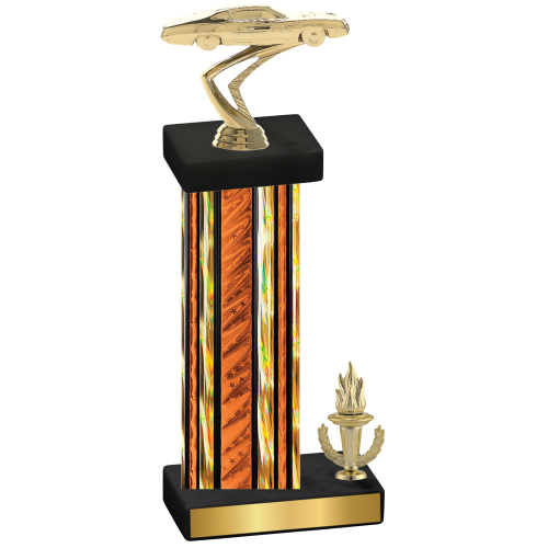 Accented Single Orange Glacier Victory Cars Trophy