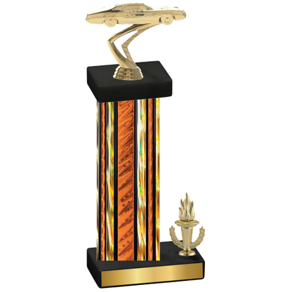 Accented Single Orange Glacier Victory Cars Trophy